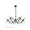 Lustre Pendente Preto Aranha Spider Loft para 12 Lâmpadas Retrô Moderno Inl84 - 7