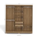 Ver imagem 4 de Guarda Roupa com 6 Portas e 2 Gavetas - Nogueira