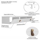 Ver imagem 5 de Rack Suspenso Pata Tvs até 50 Polegadas Line