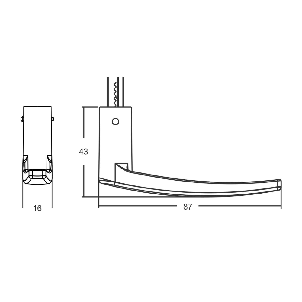 Fechadura para Porta Quarto Interna Branca Stam Broca 40mm Fech. 814/33 - Esp. Branco - 3