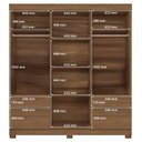 Ver imagem 5 de Guarda-Roupa 8 Portas 4 Gavetas com Espelho MDP Curitiba Marrom/Jatoba