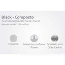 Ver imagem 2 de Cama Box Solteiro: Colchão Ortopédico Herval D28/AG65 Black + Base CRC Suede Gray(88x188)