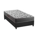Ver imagem 1 de Cama Box Solteiro: Colchão Ortopédico Herval D28/AG65 Black + Base CRC Suede Gray(88x188)