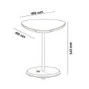 Ver imagem 4 de Mesa de Apoio Lateral Oval Bel Sala - 100% Mdf - Off White