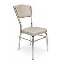 Ver imagem 5 de Conjunto 6 Cadeiras Cozinha Reforço Cromada Assento Grosso Confortável Encosto Estofado Cor Fendi