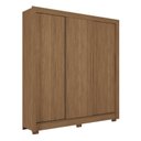 Ver imagem 3 de Guarda-Roupa 3 Portas Correr 2 Gavetas Maringá Marrom/Jatoba
