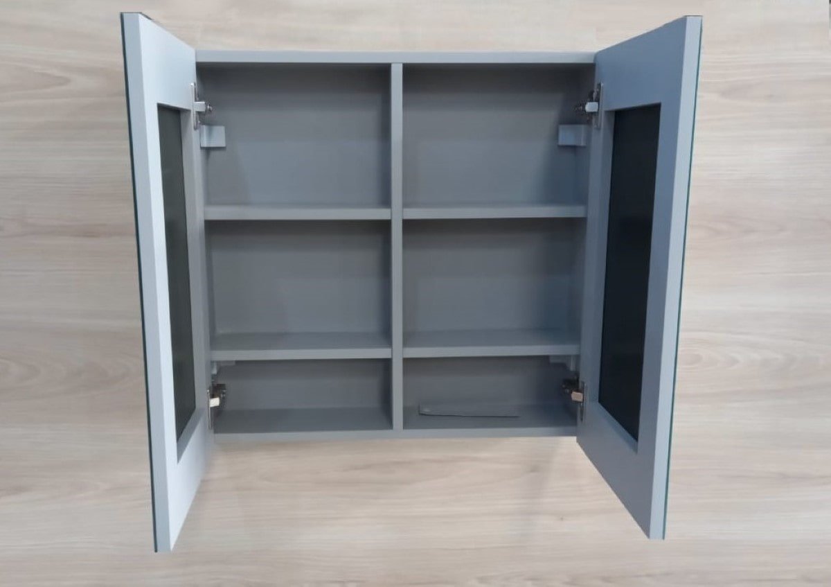 Ver imagem 3 de Espelheira Life para Banheiro 60 Cinza