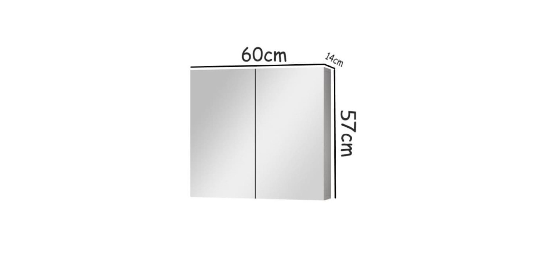 Espelheira Life para Banheiro 60 Cinza - 5