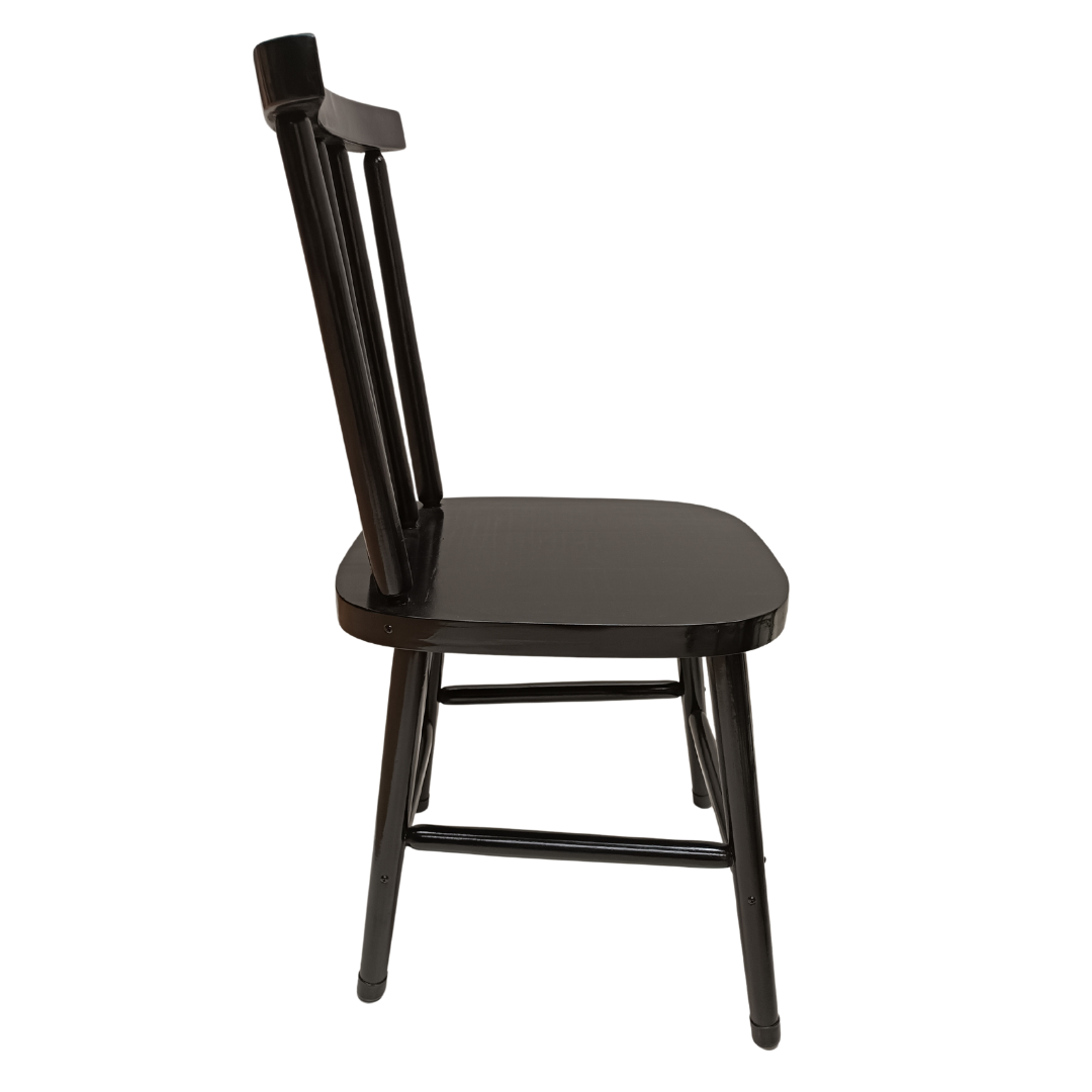 Kit 4 Cadeira Melissa de Madeira Preta - Dg Móveis - 5