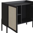 Ver imagem 5 de Balcão Buffet Bar Multiuso com 2 Portas em Tela Sintética Cor:nero