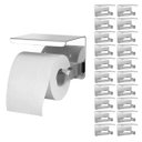 Ver imagem 4 de Suporte Papel Higienico Kit 20 Uni Inox Banheiro Lavabo Prateleira Apoio Celular Porta Objeto Multiu