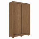Ver imagem 3 de Guarda-Roupa 2 Portas Correr 2 Gavetas Lapa Marrom/Jatoba