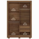 Ver imagem 7 de Guarda-Roupa 2 Portas Correr 2 Gavetas Lapa Marrom/Jatoba