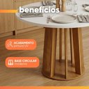 Ver imagem 7 de Mesa para Sala de Jantar Veneza 4 Lugares Redonda 0,90m Madeirado-Off White Viero Móveis