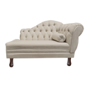 Ver imagem 1 de Recamier Sofá Esquerdo Larissa 120cm Sala Suede Bege - Incasa Decor