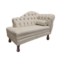 Ver imagem 3 de Recamier Sofá Esquerdo Larissa 120cm Sala Suede Bege - Incasa Decor