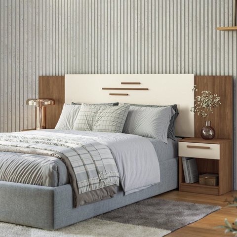 Cabeceira Casal com Gavetas Mdp Loanda