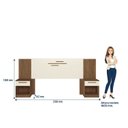 Ver imagem 6 de Cabeceira Casal com Gavetas Mdp Loanda