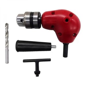 Mandril Angular 90 Graus Med. 3/8 + Broca 8,3mm - 2 Peças