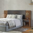 Ver imagem 2 de Cabeceira Casal com Gavetas Mdp Loanda