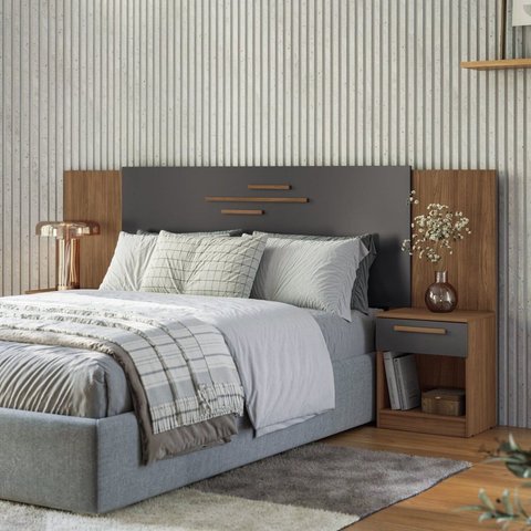 Cabeceira Casal com Gavetas Mdp Loanda