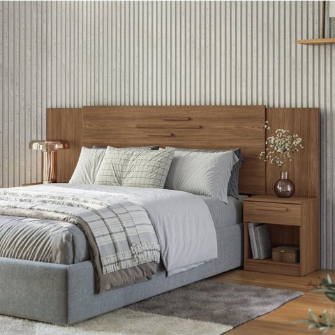 Cabeceira Casal com Gavetas Mdp Loanda