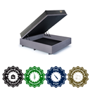 Ver imagem 6 de Cama Box Casal com Baú 138x188 com Colchão Adapto Ecoflex Molas Ensacadas Suede