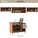Ver imagem 3 de Cozinha Modulada 4 Peças 8 Portas 2 Gavetas Angelina - Off White