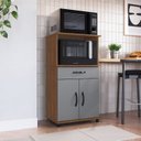 Ver imagem 1 de Balcão de Cozinha para Forno 120cm x 68cm x 45cm Laura Cinza/Freijo