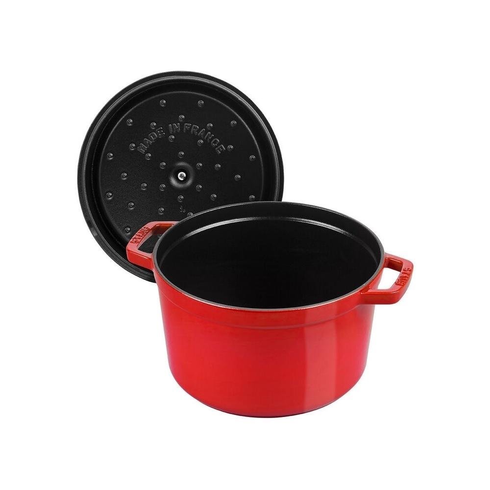 Caçarola Redonda Alta Ferro Fundido 24 cm Cereja Staub - 1