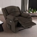 Ver imagem 2 de Poltrona do Papai Reclinável Pietra Elétrica Led Fh9 Pu Marrom - Mpozenato