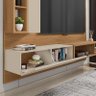 Painel Suspenso Action para TV até 75” Buriti/Off White - PR Móveis - 5