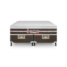 Cama Castor Queen Silver Star Air One Face Tecnopedic 158x198x59 + Box Castor - 2