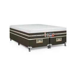 Cama Castor Queen Silver Star Air One Face Tecnopedic 158x198x59 + Box Castor - 1