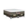 Cama Castor Queen Silver Star Air One Face Tecnopedic 158x198x59 + Box Castor - 1