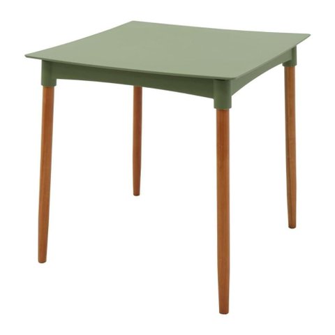 Mesa Diana 4 Lugares Quadrada Polipropileno Verde Oliva Tramontina