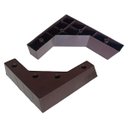 Ver imagem 2 de Kit 68 Pés Cantoneira para Sofá Tabaco 5cm de Altura