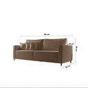 Ver imagem 3 de Sofá Djon 02 Módulos de 80cm B20cm Meu Sofá Online