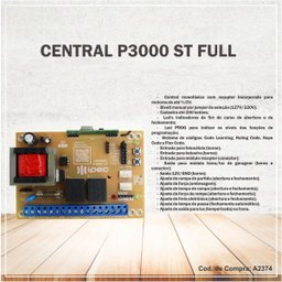 Central Placa de Comando Motor Portão P3000 St Full Ipec - 4