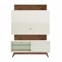 Ver imagem 1 de Rack Bancada com Painel para TV até 55 Pol. 140cm 1 Porta 100%MDF TB151 Off White/Nobre - Dalla Cost