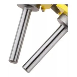 Fresa de Tupia Macho Fêmea Metal Duro Profissional Haste 6mm - 4