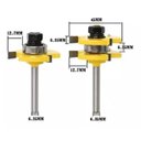 Ver imagem 2 de Fresa de Tupia Macho Fêmea Metal Duro Profissional Haste 6mm