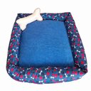 Ver imagem 1 de Cama Pet Simples Soft Pequeno Quadrada: Azul Royal