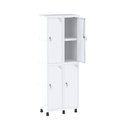 Ver imagem 1 de Armário Locker 2 Colunas, 4 Portas com Prateleira Central com Duas Chaves Branco