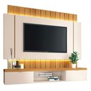 Ver imagem 1 de Painel para Tv Home Suspenso Illusion 1.8 Off White Cinamomo - Hb Móveis
