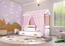 Ver imagem 4 de Bicama Montessori Exclusiv com Colchão e Voal Rosa