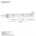 Ver imagem 3 de Rack Suspenso para Tv até 65 Polegadas 180cm Line
