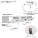 Ver imagem 5 de Rack Suspenso para Tv até 65 Polegadas 180cm Line