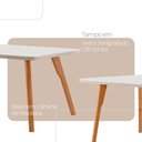 Ver imagem 5 de Conjunto Sala de Jantar Mesa Malta 4 Lugares Tampo Vidro com Cadeiras Marchezine Marrom Moderna