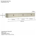 Ver imagem 4 de Rack Suspenso para Tv até 65 Polegadas 180cm Line